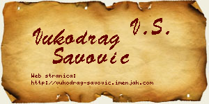 Vukodrag Savović vizit kartica